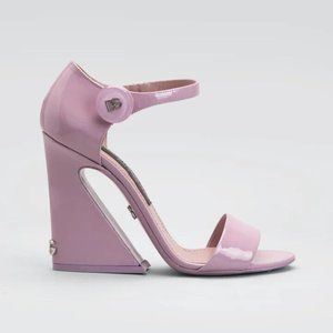 Dolce&gabbana Vernice Patent Leather Block-heel Sandals